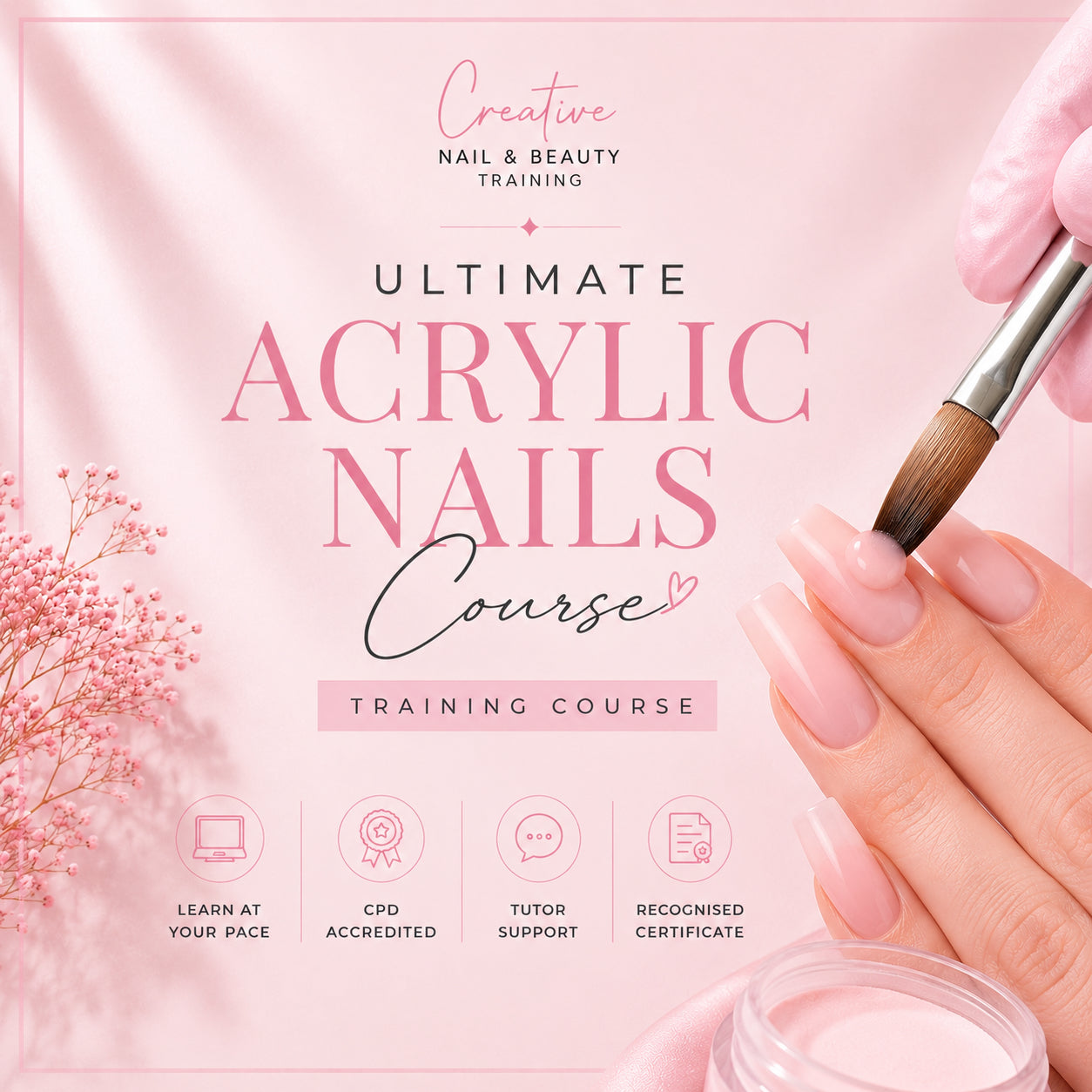 Online Acrylic Nails Extension Training Course