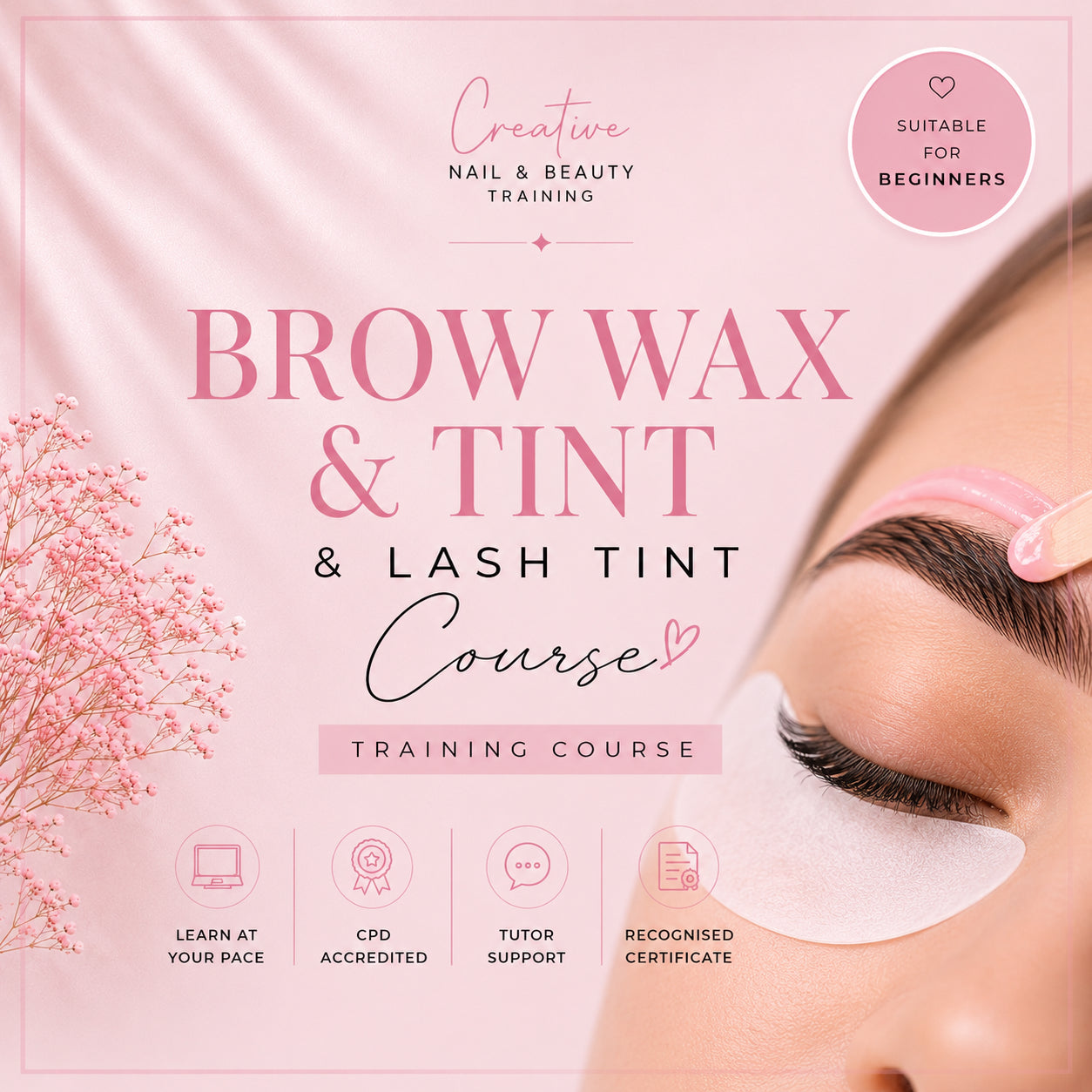 Online Eyebrow Wax and Tint & Eyelash Tint Training Course