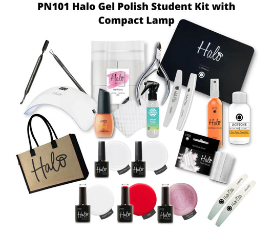 Manicure and Gel polish kit with compact Lamp